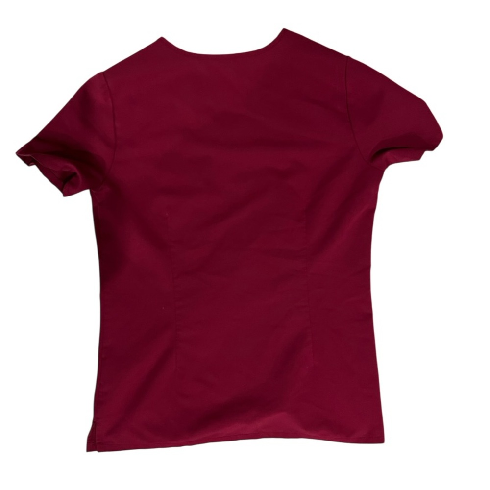 Figs Catarina One-Pocket Scrub Top | Burgundy | XS - Picture 6 of 8